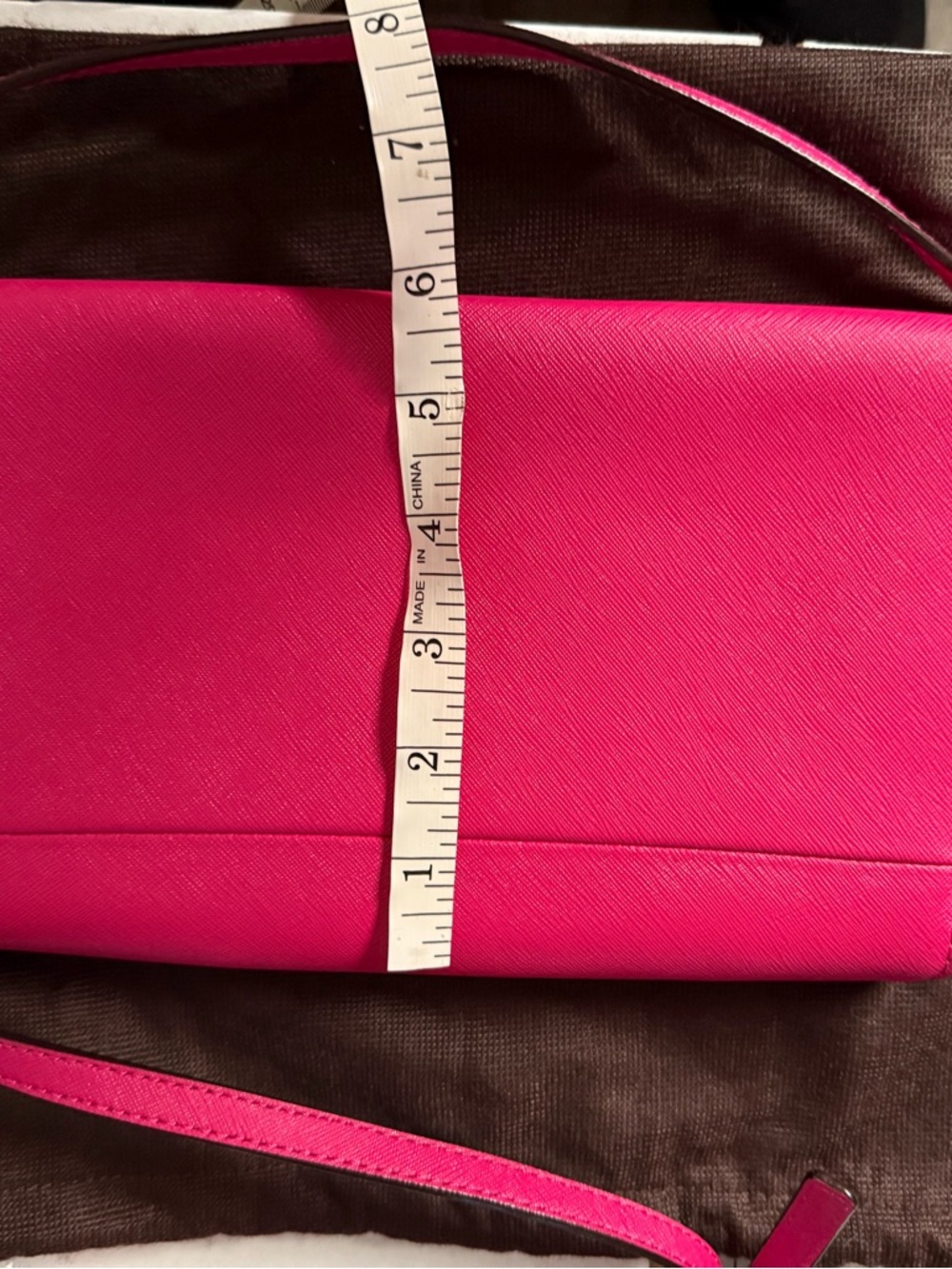kate spade Hot Pink Saffiano Crossbody - Picture 4 of 7